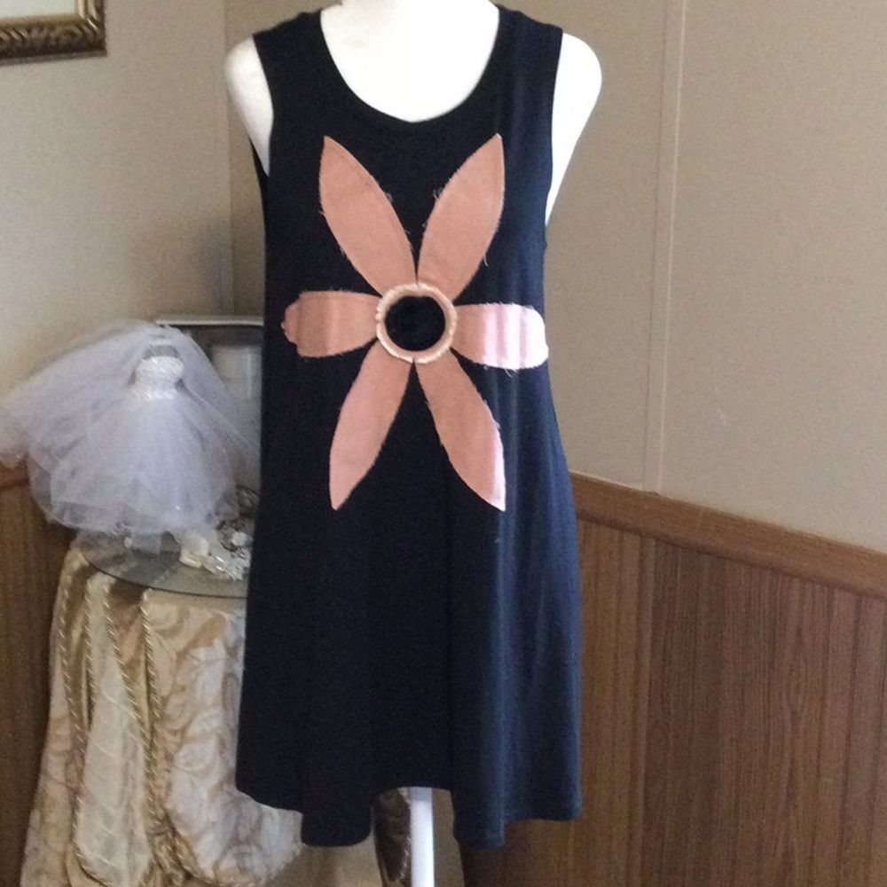 NWT LPL lost pedal linens black & peach sleeveless super soft size XXL